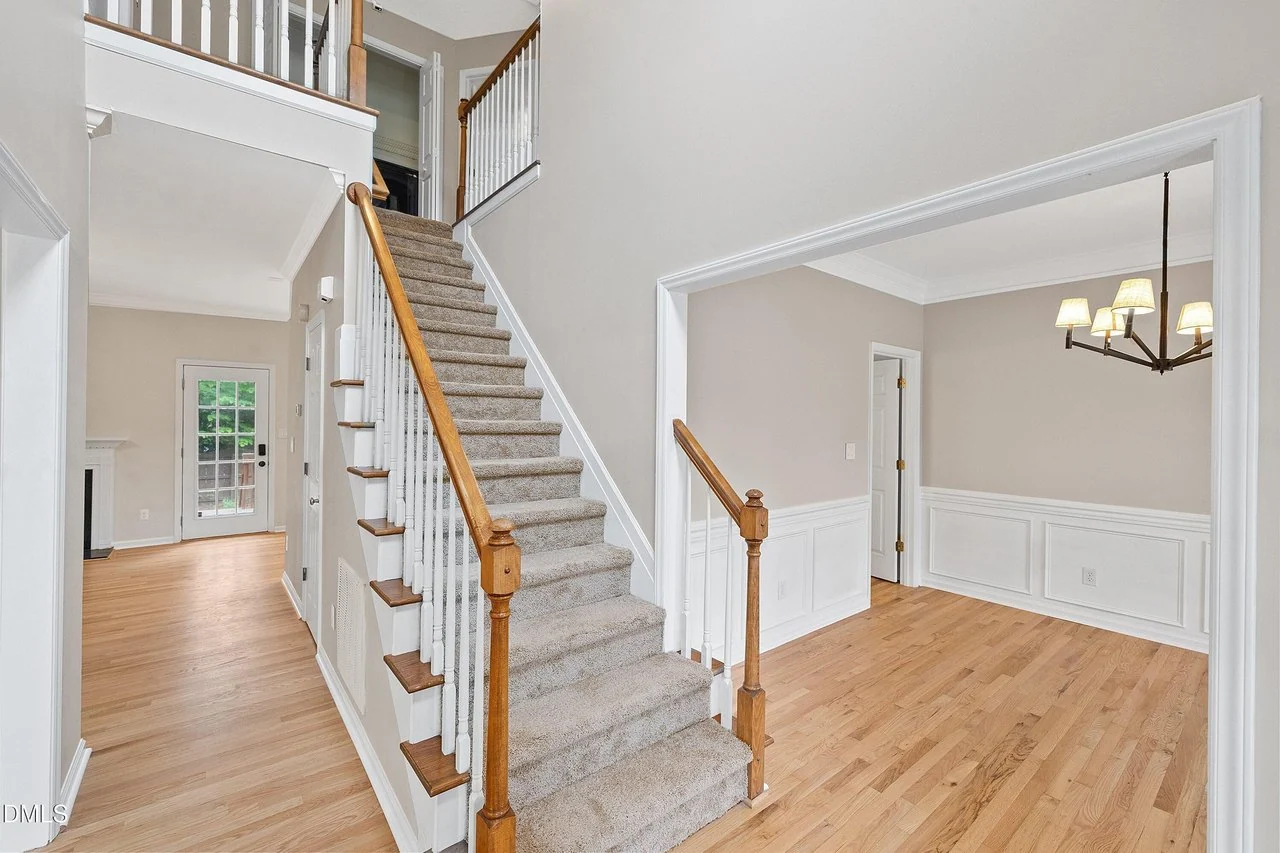 Stair Railing Paint Refresh — Before