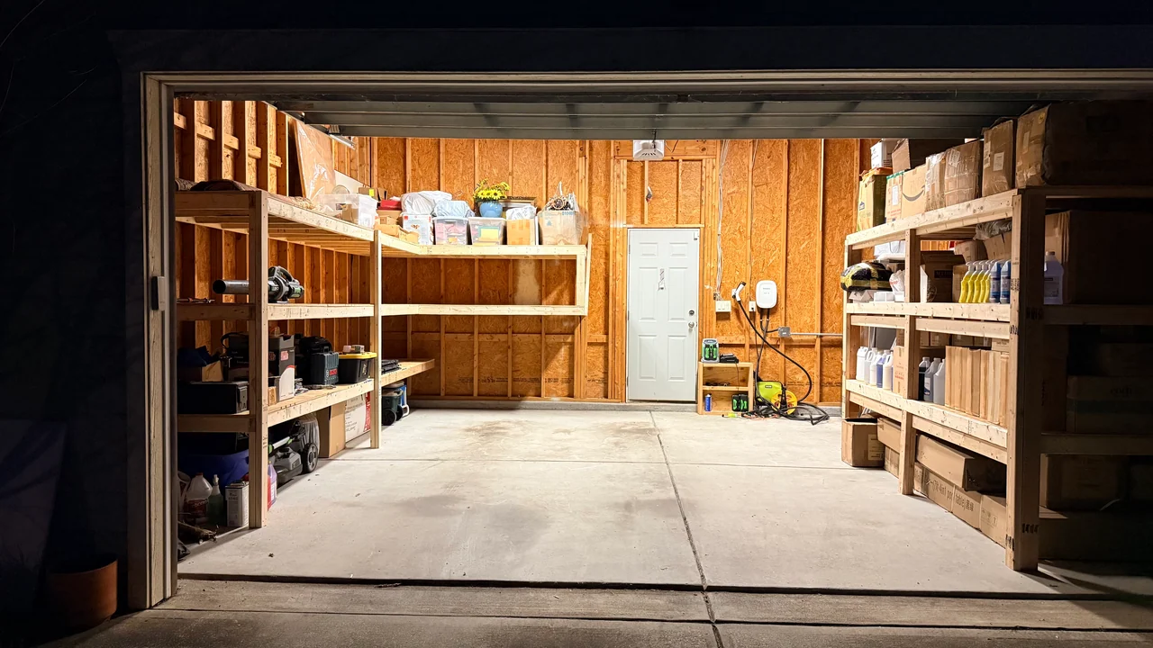 Garage Storage Shelving — project photograph